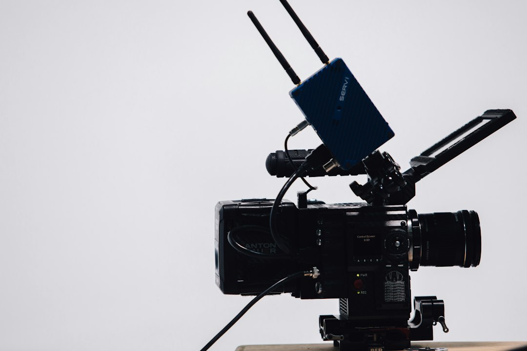 Multiple broadcast cameras set up in a television studio